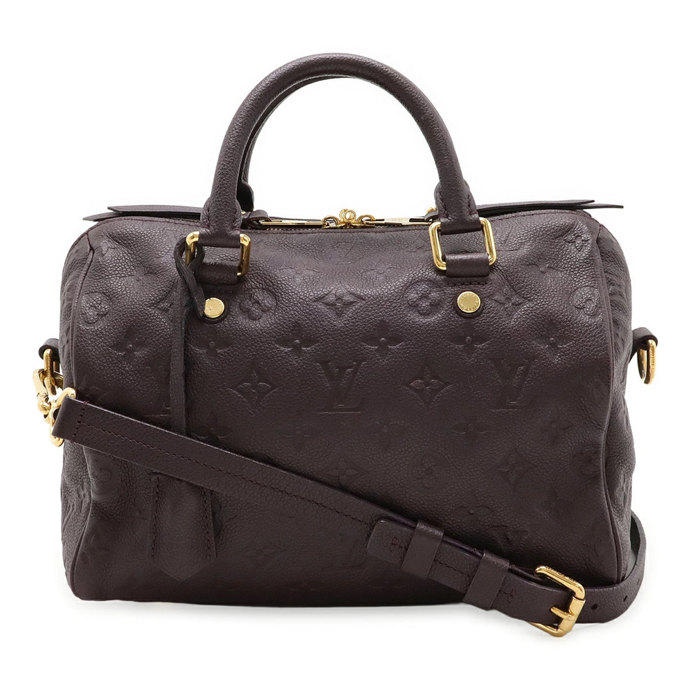 LOUIS VUITTON Monogram Empreinte Speedy Bandouliere 2way Shoulder Bag Orb Purple